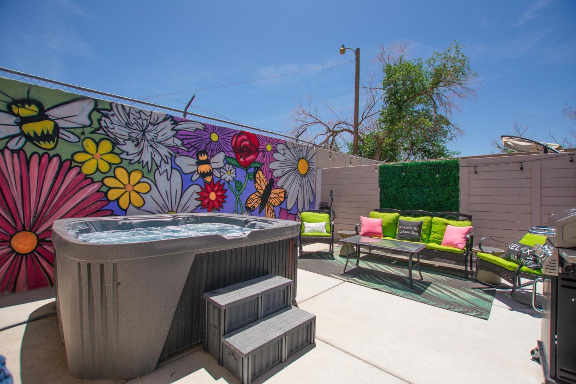 הוילה אלבוקרקי Bohemian Chic An Eclectic Escape-Hot Tub-Pet Friendly-No Pet Fees! מראה חיצוני תמונה